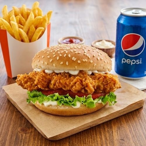 Chicken Fillet Burger Meal